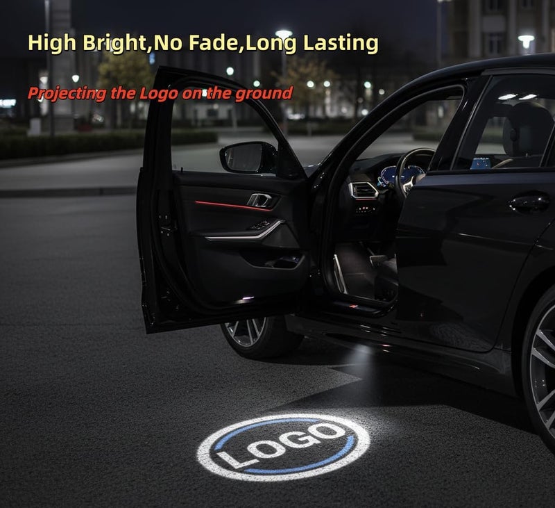 LOUEI 2pcs Door LED light welcome logo projector Compatible with 2020-2022 330i M340i I3 I4 M3,2021-2024 2/4 series 2025 X1 X3 laser ghost shadow courtesy Light (2020-2022 OR) - Image 4